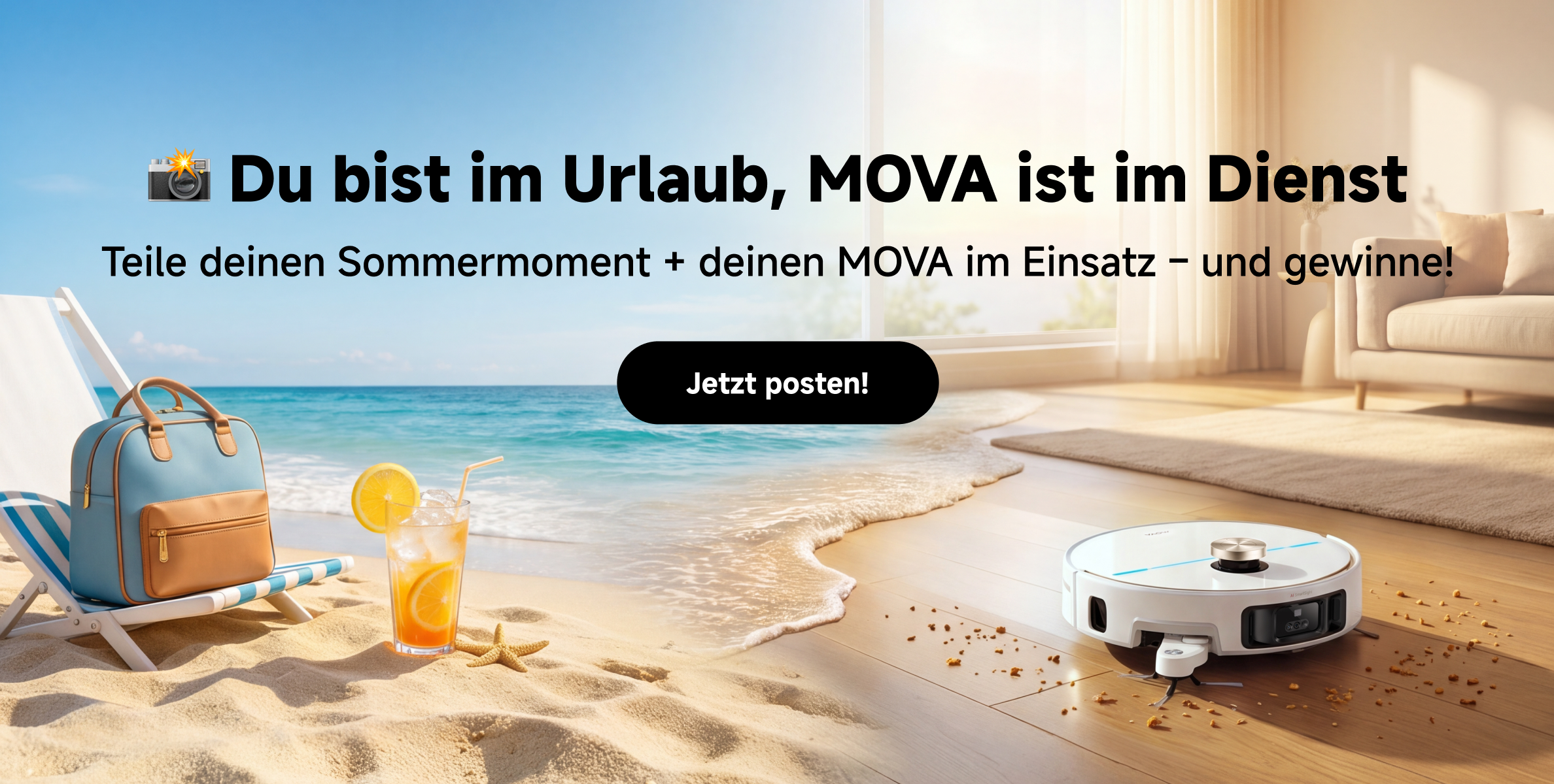 Du bist im Urlaub, MOVA ist im Dien