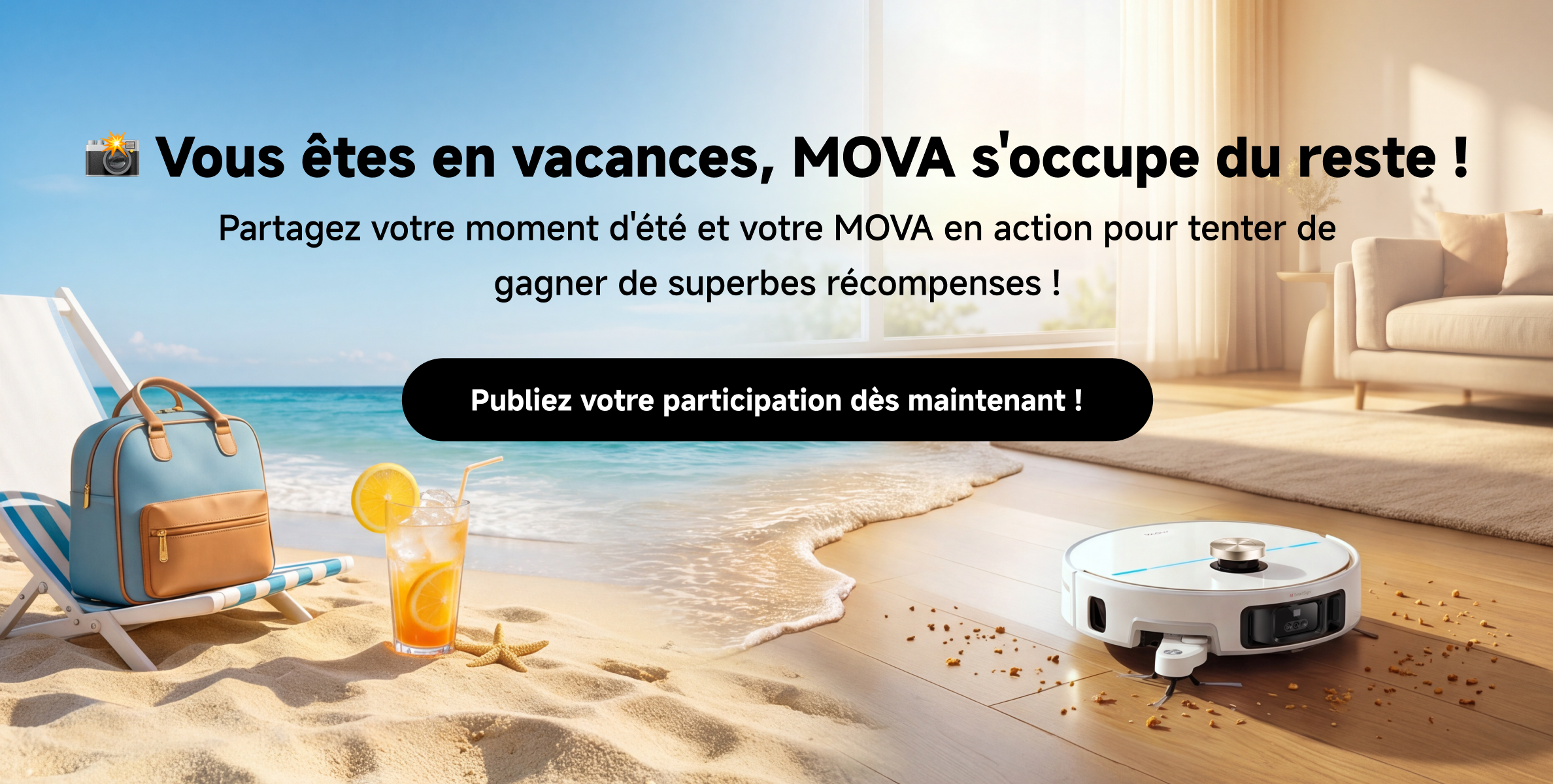 📸 Vous êtes en vacances, MOVA s'oc
