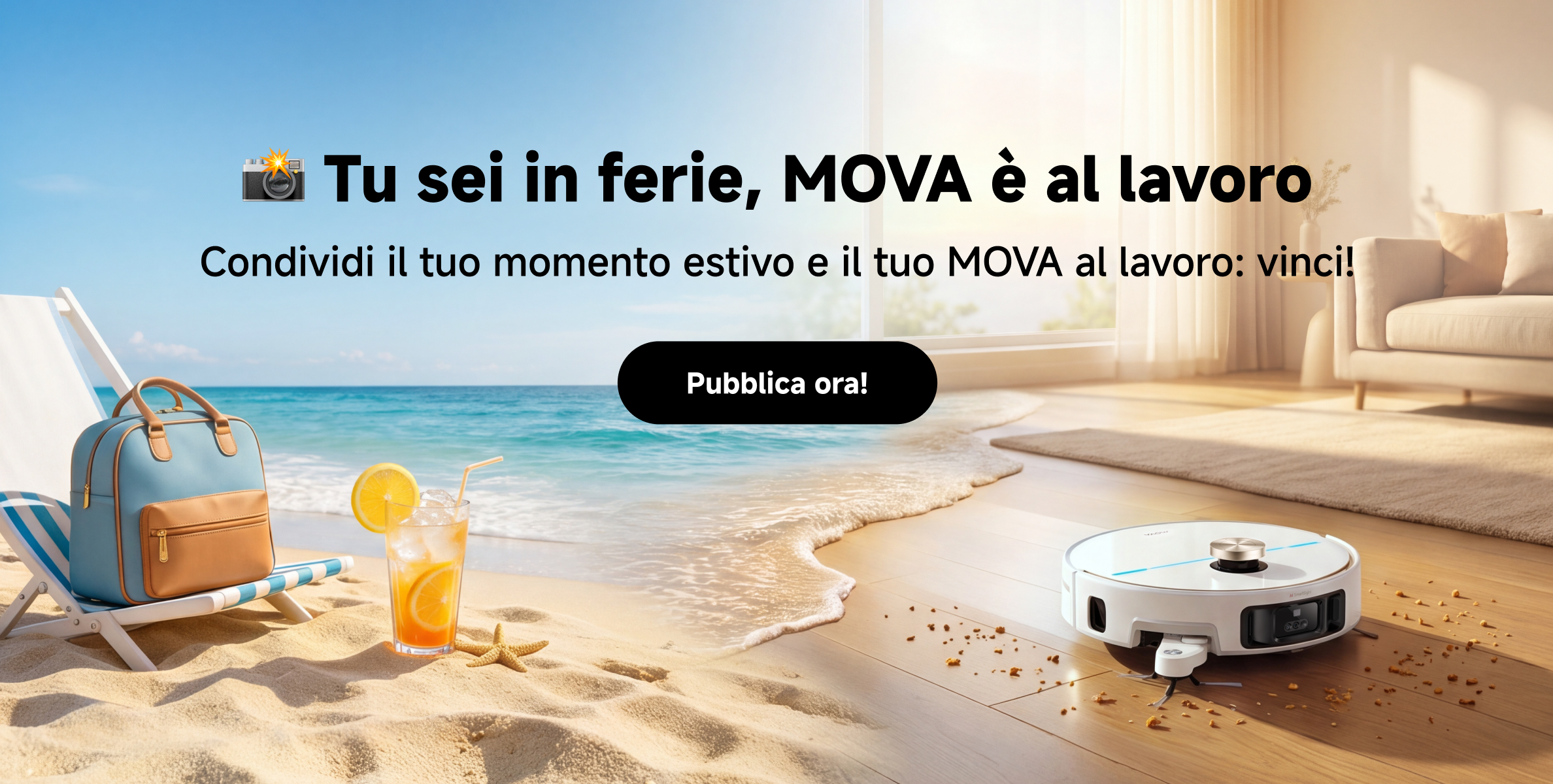 📸 Tu sei in ferie, MOVA è al lavoro